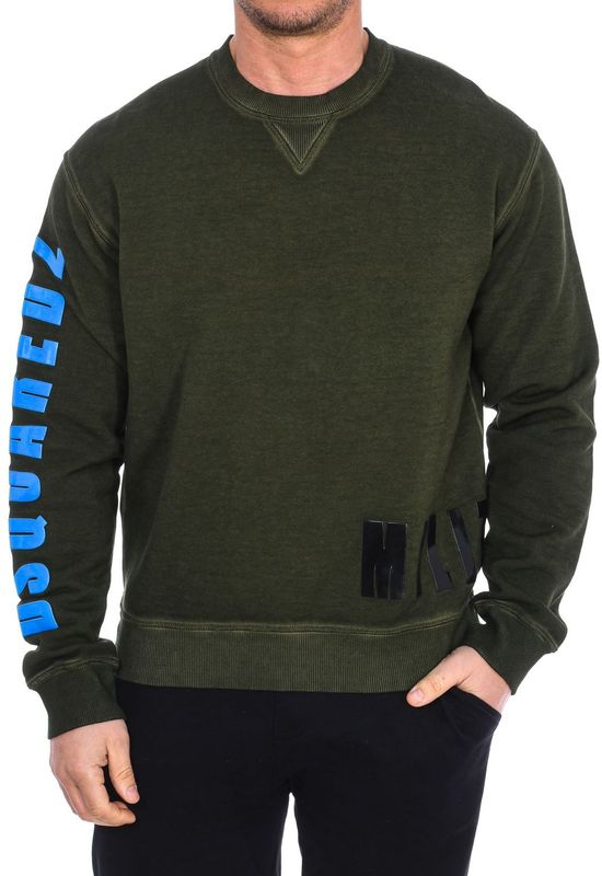 Heren sweatshirt met lange mouwen en ronde hals S74GU0296-S25030