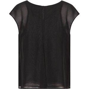 Emporio Armani Dames/Dames Effen Top (Zwart)