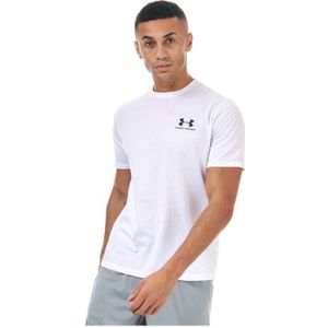 Men's Under Armour Sportstyle T-Shirt In White - Maat XL