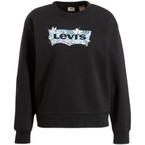 Levi's Sweater Met Logo Zwart - Zwart - Dames - Maat M