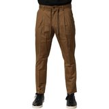 Ontspannen Pasvorm Casual Katoenen Broek