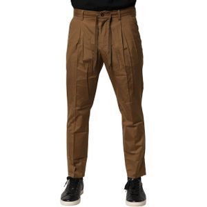 Ontspannen Pasvorm Casual Katoenen Broek