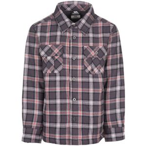 Trespass Kinderen/Kinderen Gemiddelde Lange Mouwen Gingham Shirt (Donkergrijs Ruitje) - Maat 7-8J / 122-128cm