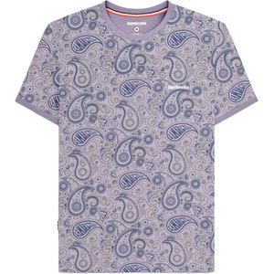 Lambretta Heren SS25 Paisley T-shirt (Schemer/grijs)