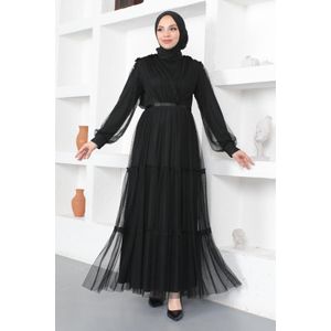 Avondjurk met kant en tule