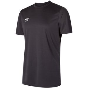 Umbro Heren Club Trui met korte mouwen (Koolstof/Wit)