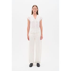 InWear - Farida - Blouseshirt - Wit - Normale Pasvorm - Kwartmouw