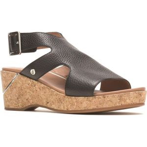 Hush Puppies Dames/dames Maya lederen sandalen (Zwart/Bruin)