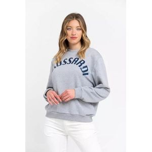 Oversized Katoenen Sweatshirt Met Ronde Hals