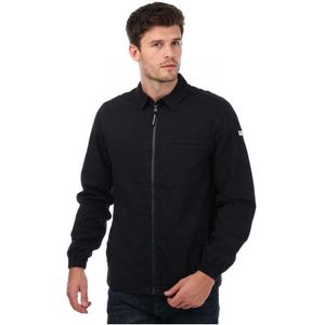 Heren Weekend Offender Najinsky Katoenen Overshirt in Navy