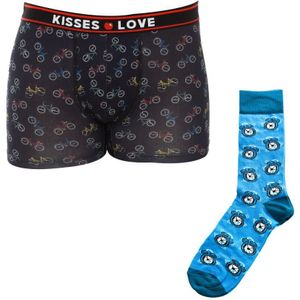 Geschenkverpakking met KL6000 herenboxershorts en sokken