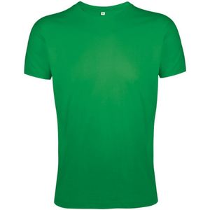 SOLS Heren Regent Slim Fit T-Shirt met korte mouwen (Kelly Groen)