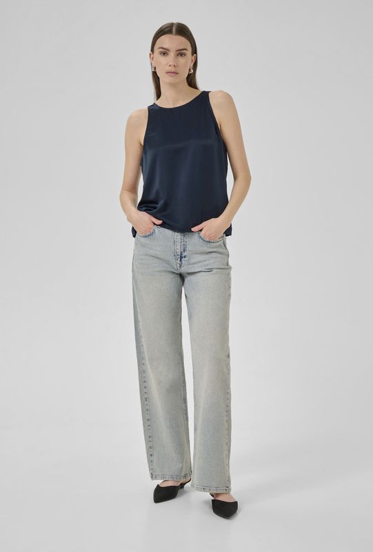 Mouwloos shirt EstelleMW A-shape navy