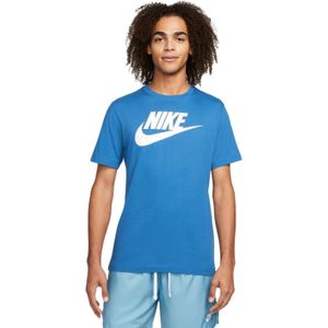 Nike - Swoosh Futura - Heren T-shirt - Blauw