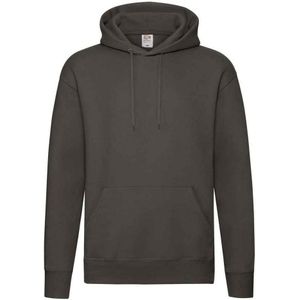 Fruit of the Loom Heren Premium Hoodie (Houtskool)