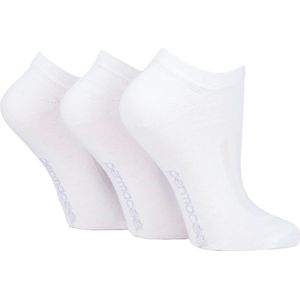 Ademende, vochtafvoerende laag uitgesneden trainersokken - Wit