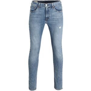 Levi's 512 Slim Fit Jeans Light Indigo Destructed - Denim - Heren - Maat 36/32