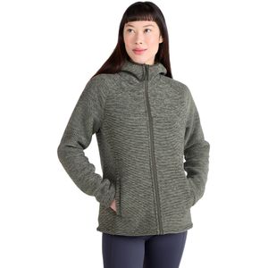 Mountain Warehouse Dames Hayfield Melange Faux Fur Gevoerde Fleece Top (Khaki Groen)