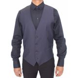 Dolce Gabbana - Kokerjurk - Blauw - Katoen - Verstelbare Tailleband