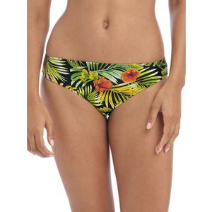 Freya bikinibroekje Maui Daze met bladprint groen/zwart/rood