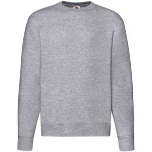Fruit of the Loom Heren Premium Ingelegd Sweatshirt (Heide Grijs)