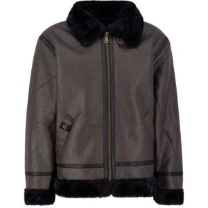 B-3 Faux Leather Bomber Jacket