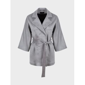 Kimono van suède met riem