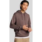 Lyle & Scott - Superfine Katoenen Loopback Hoodie - Plum Truffle