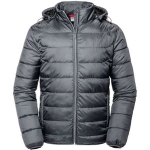 Russell Volwassenen Unisex Hooded Nano Jacket (IJzergrijs)