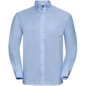 Russell Collectie Dames/Dames Lange Mouw Easy Care Oxford Shirt (Oxford Blauw) - Maat XS