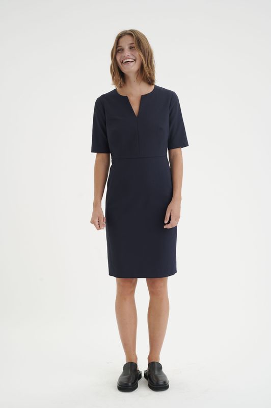 InWear - Zella Jurk 30104567 - Marineblauw - Jurk