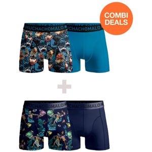 Muchachomalo - 2-pack + 2-pack Boxershorts Men - Combi Deal - Maat XL