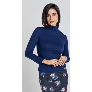 Poloshirts - Donkerblauw - Trui met Polokraag - Lange Mouwen