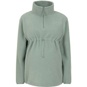 Mountain Warehouse Dames/Dames Sherpa Half Rits Zwangerschaps Fleece Top (Groen) - Maat 42