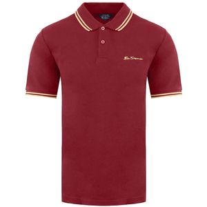 Ben Sherman - Tweeling Gestipt - Poloshirt - Bourgondisch