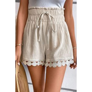 Hoge taille kant shorts