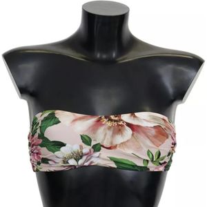 Bloemenprint Bikini Top Strapless Zwemkleding