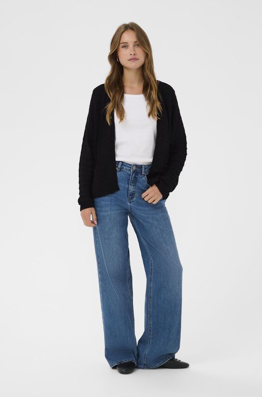 Kaffe Gebreid vest 'KAEmria'  zwart