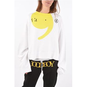 MM1 oversized sweatshirt met print in Wit