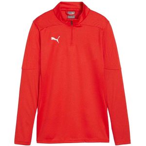 Puma Heren TeamFinal Quarter Zip Trainingsshirt (Rood)