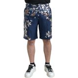 Dolce & Gabbana - Korte Broeken - Blauw - Bloemenprint