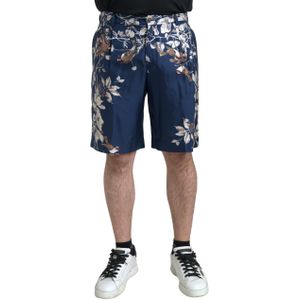 Dolce & Gabbana - Korte Broeken - Blauw - Bloemenprint