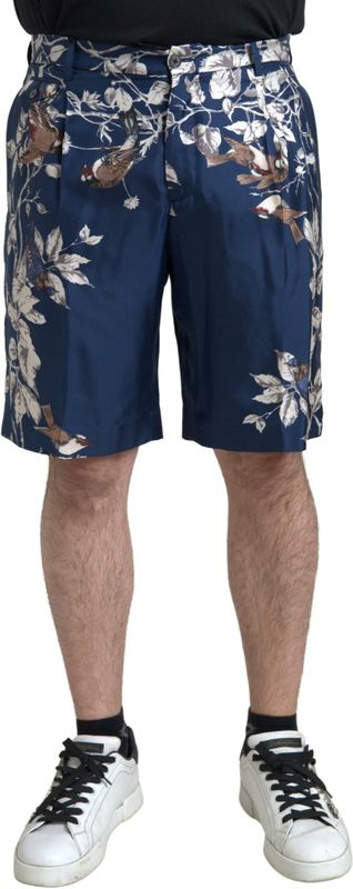 Dolce & Gabbana - Korte Broeken - Blauw - Bloemenprint