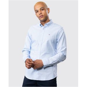 Men's Gant Slim Fit Oxford Shirt In Blue - Maat 3XL