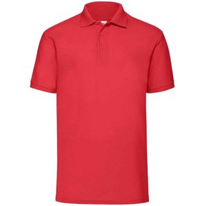 Fruit of the Loom Heren 65/35 Poloshirt (Rood)