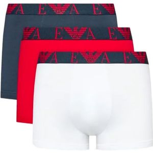 Men's Emporio Armani 3 Pack of Trunks in Multi colour