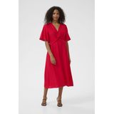 Kaffe - Jasmin - Jurk - Cranberry - 3/4 Lengte - V-hals