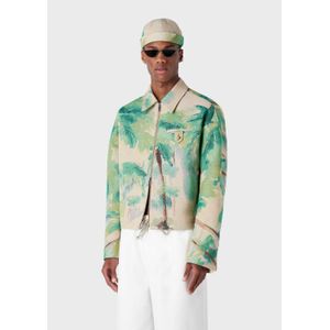 Heren Emporio Armani Overshirt in Groen