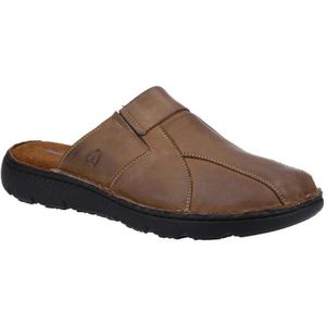 Hush Puppies Heren Carson Leren Muiltjes (Bruin) - Maat 40.5