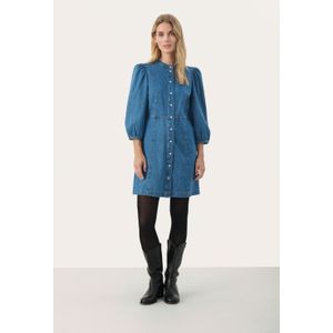 Part Two, Dames, Jurken, Blauw, Maat: S Denim,